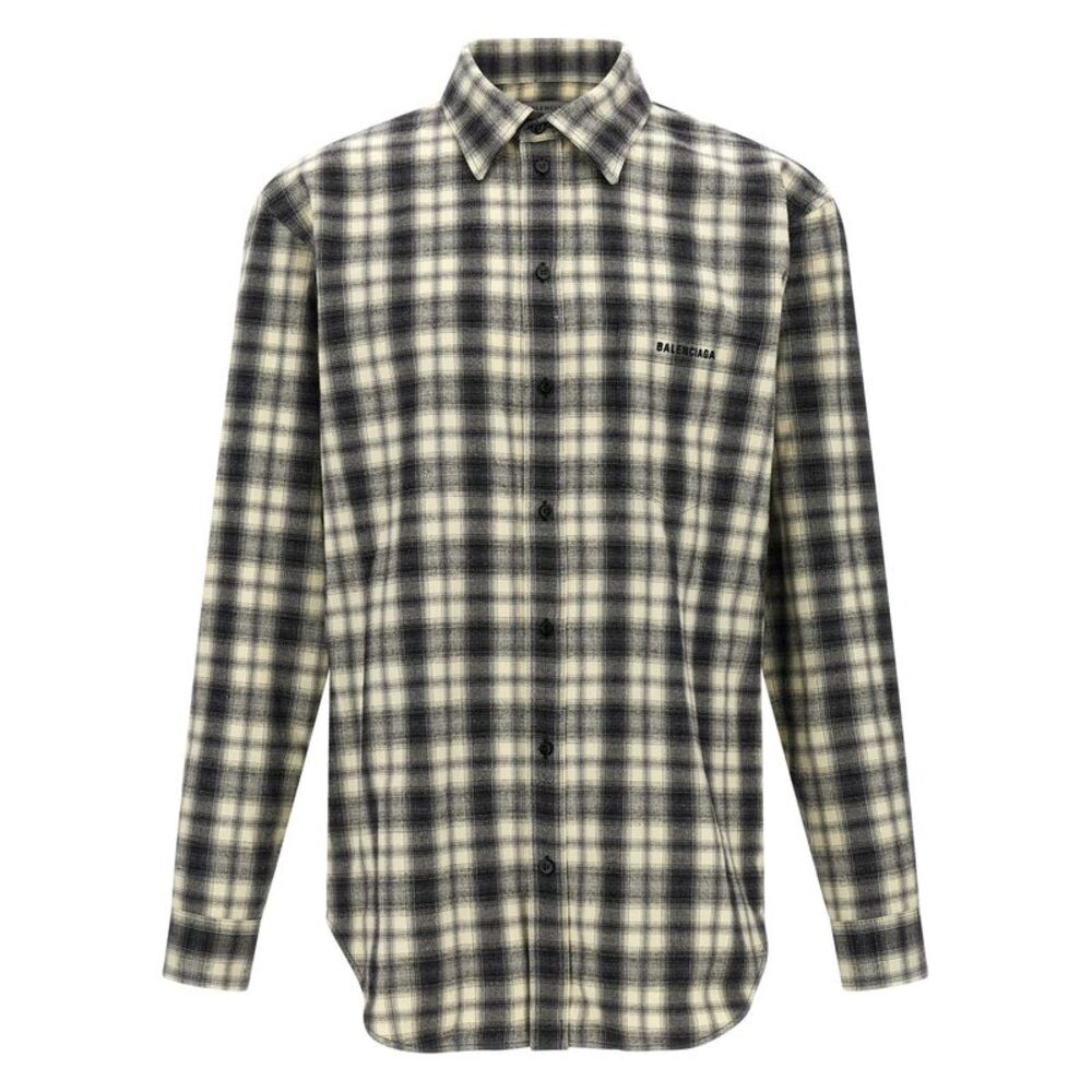 Balenciaga Men Flannel Shirt